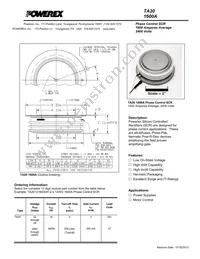 TA20241603DH Datasheet Cover