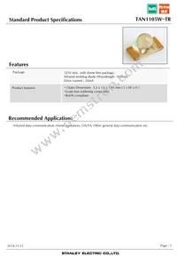 TAN1105W-TR Datasheet Cover