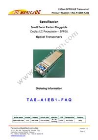 TAS-A1EB1-FAQ Datasheet Cover