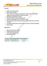 TAS-A1EH1-831 Datasheet Page 2