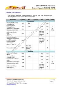 TAS-A1EH1-8AQ Datasheet Page 11