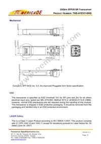 TAS-A1EH1-8AQ Datasheet Page 13