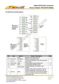 TAS-A1EH8-XAQ10 Datasheet Page 4