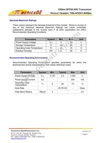 TAS-A1EH8-XAQ10 Datasheet Page 6