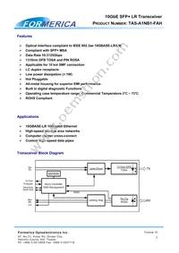 TAS-A1NB1-FAH Datasheet Page 2