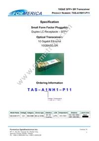 TAS-A1NH1-P11 Datasheet Cover