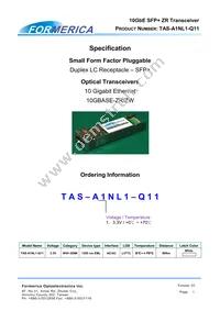 TAS-A1NL1-Q11 Datasheet Cover