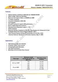 TAS-A1TH1-P11 Datasheet Page 2