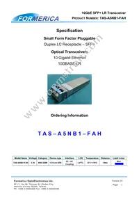 TAS-A5NB1-FAH Datasheet Cover