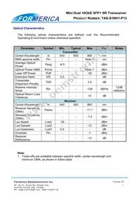 TAS-S1NH1-P13 Datasheet Page 7