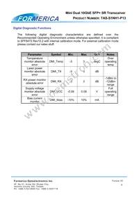 TAS-S1NH1-P13 Datasheet Page 8