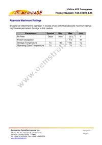 TAS-X1XH5-BA6 Datasheet Page 5