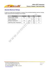 TAS-X5UL5-QA6 Datasheet Page 5