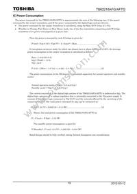 TB62218AFG Datasheet Page 15