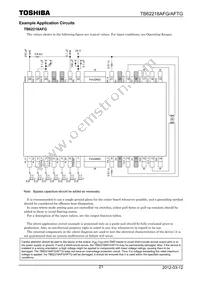 TB62218AFG Datasheet Page 21