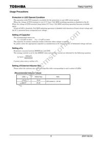 TB62755FPG Datasheet Page 5