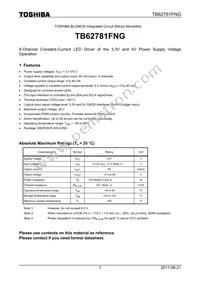 TB62781FNG Datasheet Cover