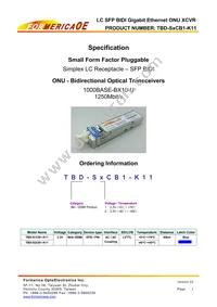 TBD-S2CB1-K11 Datasheet Cover