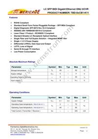 TBD-S2CB1-K11 Datasheet Page 2