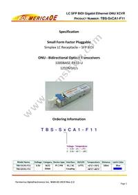 TBS-S1CA1-F11 Cover