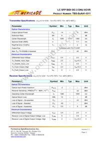 TBS-S2AA1-G11 Datasheet Page 3