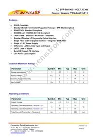 TBS-S2AC1-G11 Datasheet Page 2