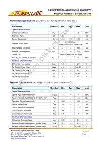 TBS-S2CA1-G11 Datasheet Page 3