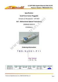 TBS-S2CK1-F11 Cover