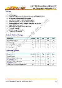 TBS-S2CK1-F11 Datasheet Page 2