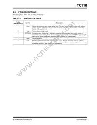TC110503ECTTR Datasheet Page 3