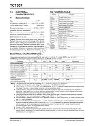 TC1307R-XYVQRTR Datasheet Page 2