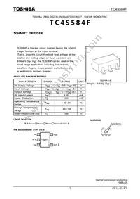 TC4S584F Datasheet Cover