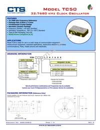 TC50M6A32K7680 Datasheet Cover