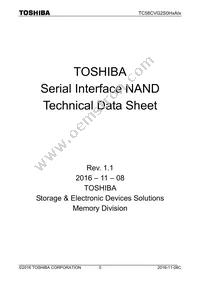 TC58CVG2S0HQAIE Datasheet Cover