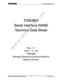 TC58CYG0S3HQAIE Datasheet Cover