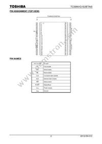 TC58NVG1S3ETAI0 Datasheet Page 2