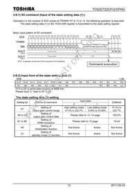 TC62D722FG Datasheet Page 12