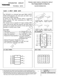 TC74AC00PF Datasheet Cover