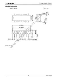 TC74AC04FN(F Datasheet Page 5