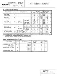 TC74AC373P(F) Datasheet Page 3