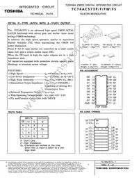 TC74AC573FW-ELP Datasheet Cover