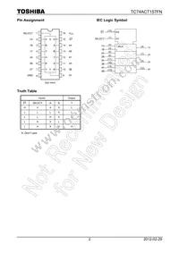 TC74ACT157FN Datasheet Page 2