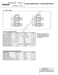 TC74ACT244PF Datasheet Page 2