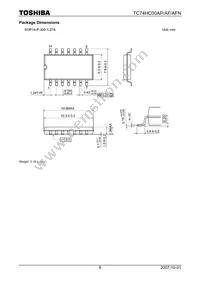 TC74HC00APF Datasheet Page 6