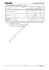 TC74HC04APF Datasheet Page 4