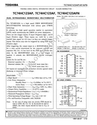 TC74HC123APNEWF Datasheet Cover