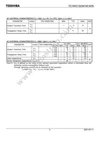 TC74HC132APF Datasheet Page 3