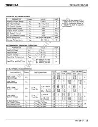 TC74HC173APF Datasheet Page 3