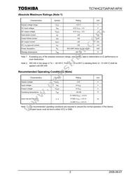 TC74HC273APF Datasheet Page 3
