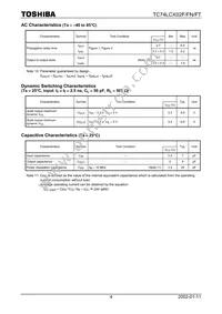 TC74LCX02FT(EL) Datasheet Page 4